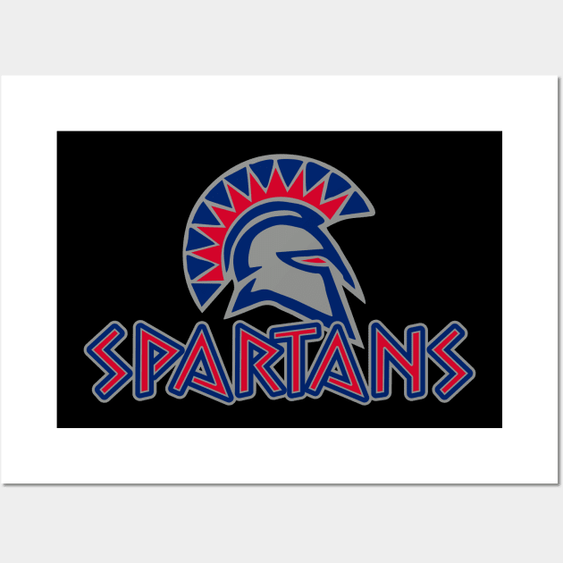 Spartans Sports Logo Wall Art by DavesTees